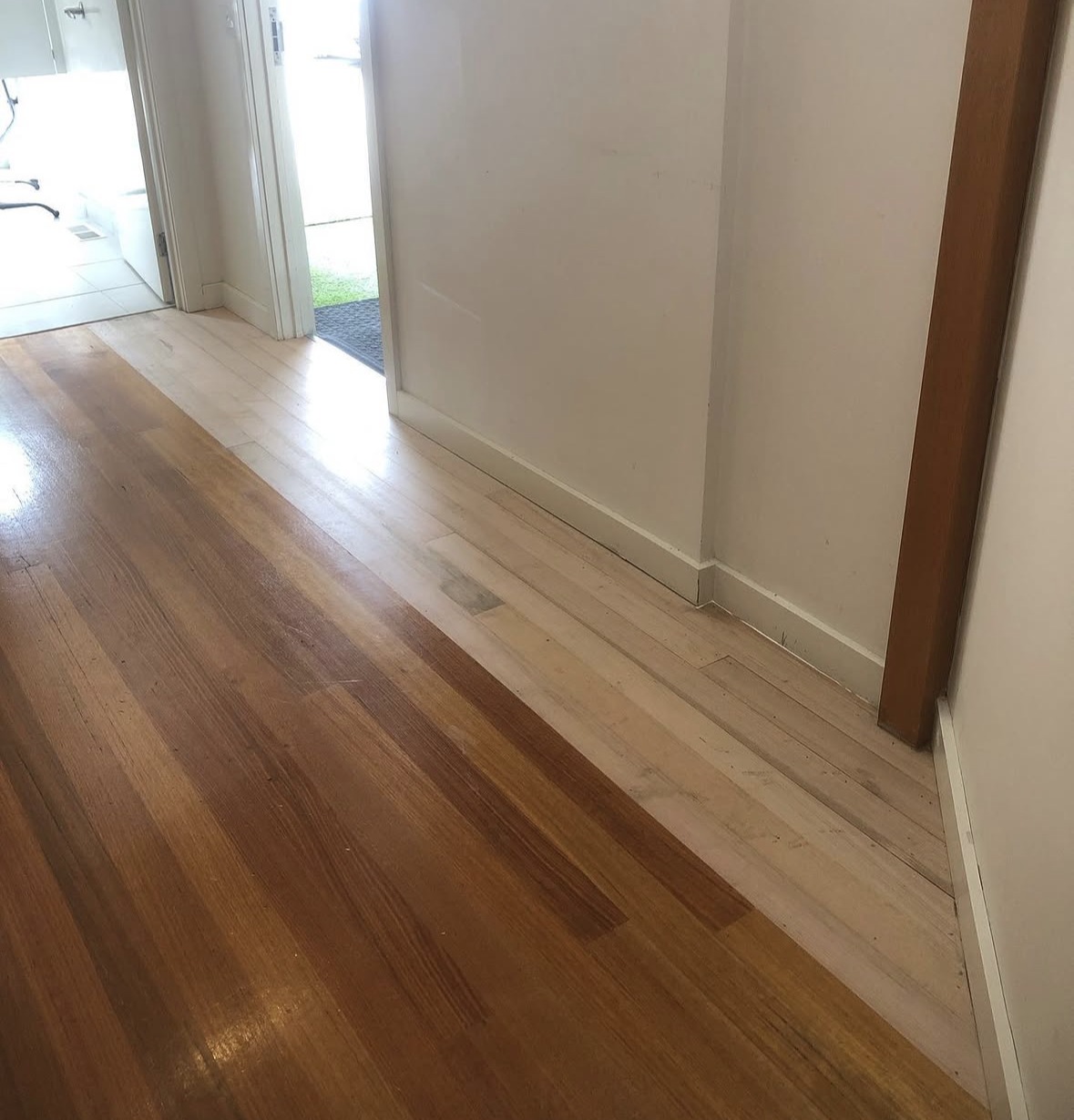 Replaced floorboards before sanding at Parkdale